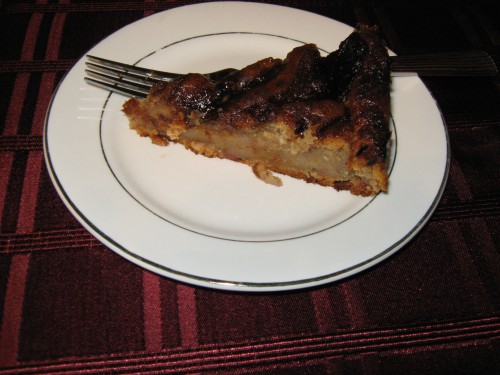 Slice of Apple Caramel cake