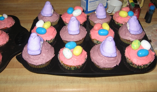 Marshmallow Peep Cupcakes