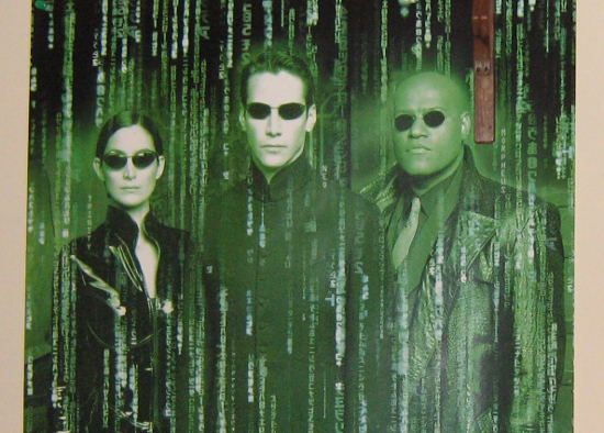 Matrix poster in the living room