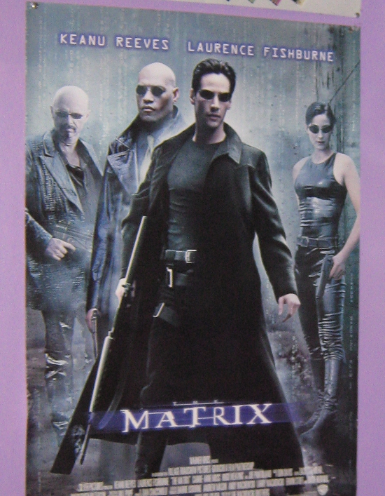 Matrix poster in the office