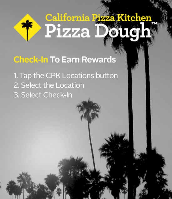 Pizza Dough Rewards Loyalty Program From California Pizza Kitchen