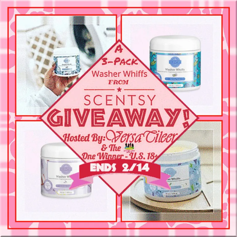 Giveaway: 3-Pack of Washer Whiffs from Scentsy – Ends 02/14/2024